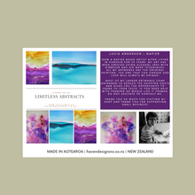 Load image into Gallery viewer, Purple Flowers | Ink Art | Limitless Abstracts