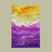 Load image into Gallery viewer, Purple Flowers | Ink Art | Limitless Abstracts