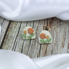 Load image into Gallery viewer, Wildflower Arch Earrings Petite | Boho Flower Earrings | Handmade Jewellery