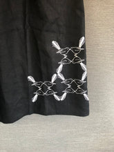 Load image into Gallery viewer, Piwakawaka Flock | Black 2 Pocket ’LadyDoll’ Dress | HDNZ