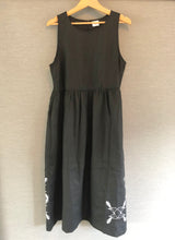 Load image into Gallery viewer, Piwakawaka Flock | Black 2 Pocket ’LadyDoll’ Dress | HDNZ