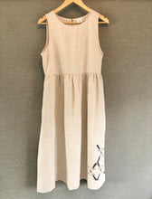 Load image into Gallery viewer, Piwakawaka Flock | Natural 2 Pocket ‘LadyDoll’ Dress | HDNZ