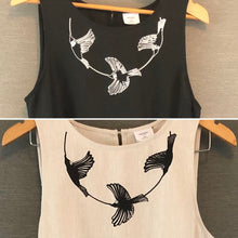 Load image into Gallery viewer, ‘Tui Flight Path’ | Black 2 Pocket ‘LadyDoll’ Dress | HDNZ