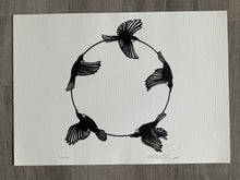 Load image into Gallery viewer, ‘Tui Flight Path’ | Unframed A3 Print | Limited & Signed | HDNZ