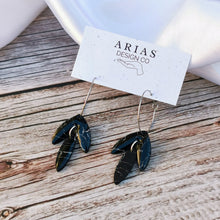 Load image into Gallery viewer, Faux Stone Petal | Hoop Earrings | Arias Design Co