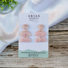 Load image into Gallery viewer, Faux Stone Semis | Drop Earrings | Arias Design Co