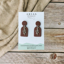 Load image into Gallery viewer, Sweater Weather | Serpent Arch Earrings | Arias Design Co