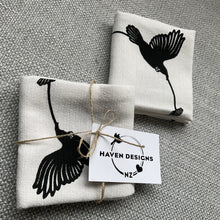 Load image into Gallery viewer, ‘Tui Flight Path’ | Napkin Set of 2 | HDNZ
