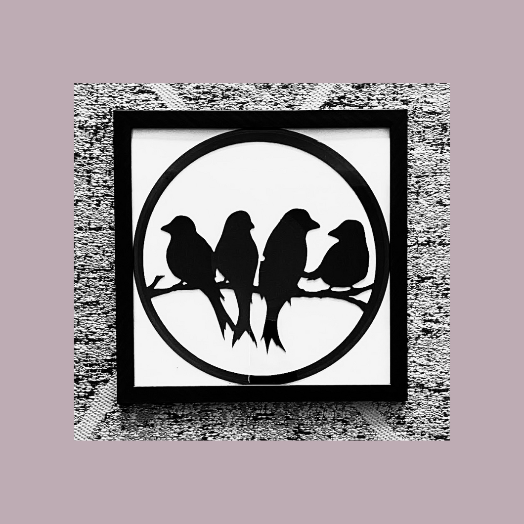 Four Birds  |  Vinyl Record Wall Art  |  Vinyl Revamp