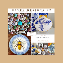 Load image into Gallery viewer, ‘Bee:1’ | Vintage Plate Wall Art | Bijoux Beach
