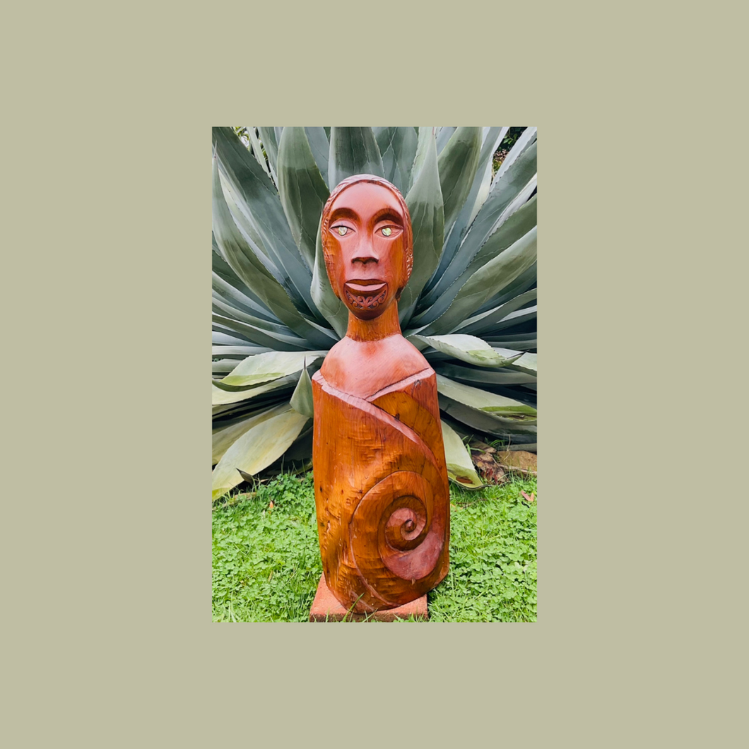 ‘Koru Wahine’ - Totara Sculpture