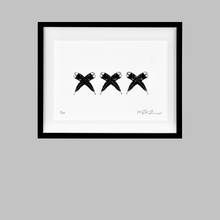 Load image into Gallery viewer, &#39;Huia Kiss Kiss Kiss&#39; | Framed A3 Print | Limited &amp; Signed | HDNZ
