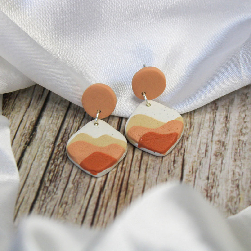 Polymer Clay Desert Earrings | Handmade Boho Jewellery | Arias Design Co