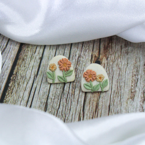 Wildflower Arch Earrings Petite | Boho Flower Earrings | Handmade Jewellery