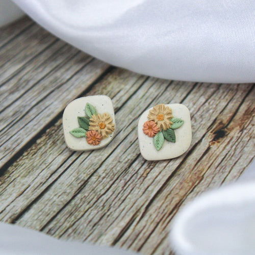 Flower Stud Earrings | Wildflower Stud Earrings | Handmade Jewellery