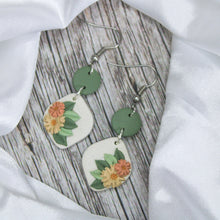 Load image into Gallery viewer, Flower Dangle Earrings Handmade | New Zealand Made Jewellery
