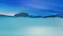 Load image into Gallery viewer, ‘Blue Horizon’ | Framed Ink Art | Limitless Abstracts
