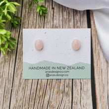 Load image into Gallery viewer, Faux Stone Oval | Stud Earrings | Arias Design Co
