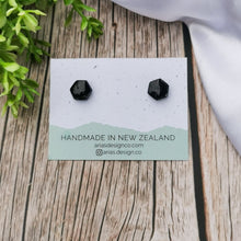 Load image into Gallery viewer, Faux Stone Hexagon | Stud Earrings | Arias Design Co

