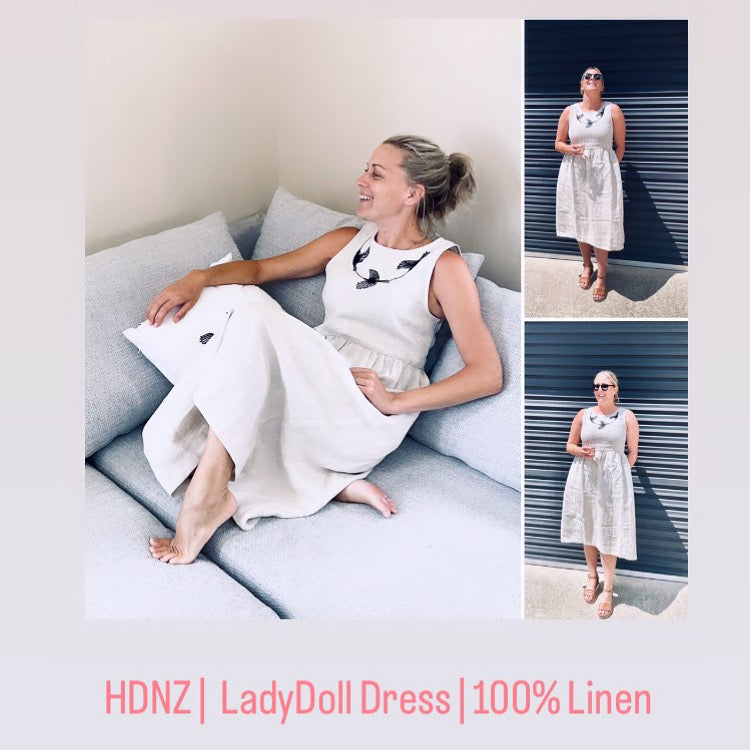 Tui Flight Path | Natural 2 Pocket ‘LadyDoll’ Dress | HDNZ